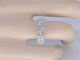 Bague 54 Bague en or blanc avec diamants 58 Facettes 2040