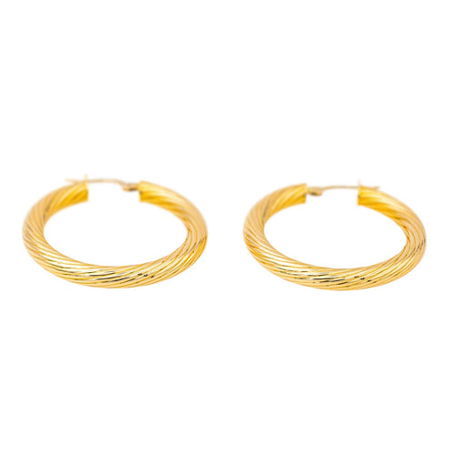 Boucles d'oreilles Boucles d'oreilles  Créoles Or jaune 58 Facettes 4343334RV