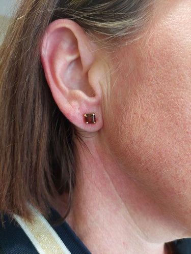 Boucles d'oreilles Clous d'oreilles citrine 58 Facettes 084921