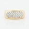 Bague 49 BAGUE EN OR JAUNE ET BLANC 18 CARATS 58 Facettes REF 10102