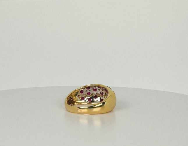 Bague Bague cocktail avec rubis et diamants 58 Facettes 2405008