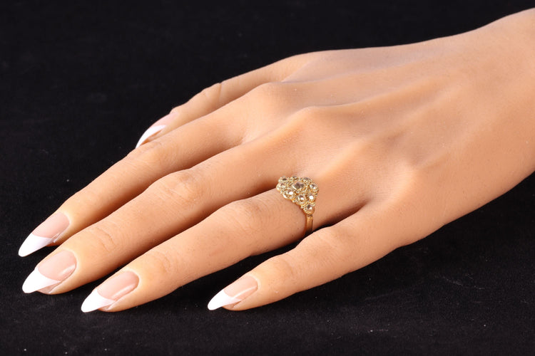 Bague 57 Élégance éternelle : l'anneau d'or historique de Hollande 58 Facettes 24043-0184