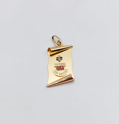 Pendentif AUGIS - Pendentif médaille d'amour or  "+ qu'hier - que demain" - L’Exclusive 58 Facettes J5015X0000