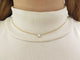 Collier collier pendentif solitaire 38-42cm diamant brillant 0.2ct or 1.7g 58 Facettes 268521