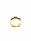 Bague 52 Bague or jaune, citrine orange 58 Facettes