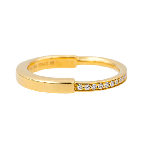 Bague 53 Tiffany & Co Bague Lock Or jaune Diamant 58 Facettes 4166987RV