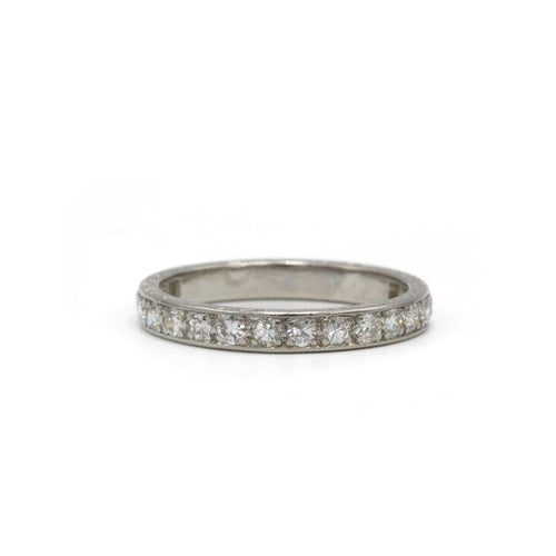 Bague 52 Demi Alliance - Platine & 0,35 carats diamants 58 Facettes 250359R
