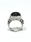 Bague 57 Bague cabochon lapis-lazuli en argent 925 58 Facettes