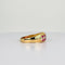 Bague Bague en or jaune ornée de rubis et de diamants à facettes carrées 58 Facettes 2511004