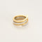 Bague 51 Dinh Van - Spirale -  Bagues en Or jaune & blanc 58 Facettes SMA0382X2
