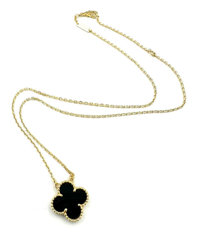Pendentif VAN CLEEF & ARPELS - Pendentif Alhambra vintage Onyx 58 Facettes