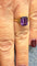 Bague Bague en or 18 carats , améthyste et diamants 58 Facettes