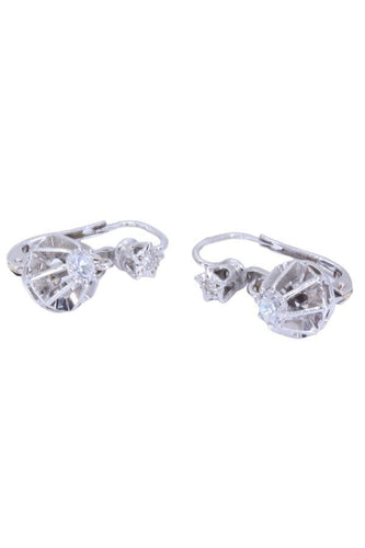 Boucles d'oreilles DORMEUSES DIAMANTS 58 Facettes 082741