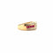 Bague 52 Bague or jaune rubis et diamants 58 Facettes