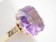 Bague 57 Bague cocktail or jaune améthyste et diamants 58 Facettes