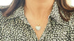 Collier 42 Collier coeur or jaune et diamants 58 Facettes 32593