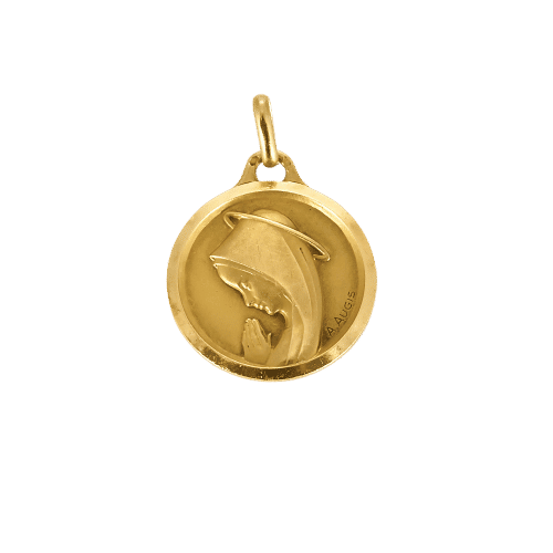 Pendentif Augis - Médaille religieuse en or jaune 58 Facettes MONTE0380X2