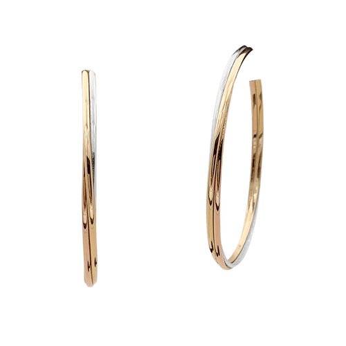 Boucles d'oreilles Boucles d'oreilles Cartier, "Trinity", trois ors. 58 Facettes 34653