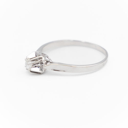 Bague 64 Bague Solitaire Or blanc Diamant 58 Facettes 1875648CN