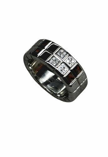 Bague 54 CHOPARD - Bague Ice Cube en or blanc 58 Facettes
