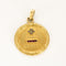 Pendentif AUGIS - Médaille d'Amour - or jaune, rubis de synthèse et diamants 58 Facettes B250444
