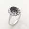 Bague 54 Bague marguerite or blanc saphir et diamants 58 Facettes