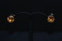 Boucles d'oreilles Boucles D'oreilles Citrine Or Jaune 18 Carats 58 Facettes