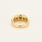 Bague 53 Bague jonc en or jaune et diamants 58 Facettes GU265