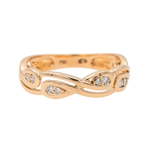 Bague 52.5 Bague Or rose Diamant 58 Facettes 4098647RV