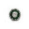 Bague 51 Bague - Or, diamants et émeraudes 58 Facettes 1179