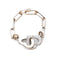 Bague 54 DINH VAN - Bague Double coeur or blanc 58 Facettes 94692