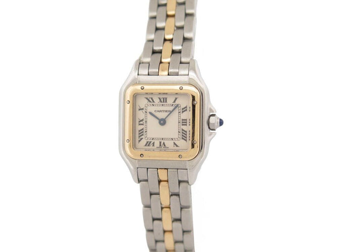Montre vintage montre CARTIER panthere pm 23 mm 166921 or et acier quartz 58 Facettes 266689