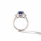 Bague 53 Bague or Blanc - Saphir Ceylan 5,60 carats 58 Facettes 1.0001180/2