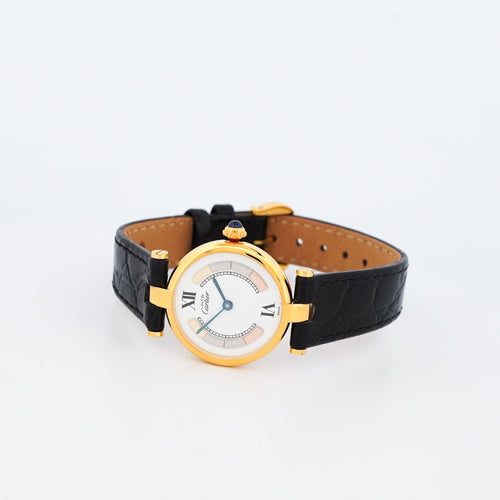 Montre CARTIER - Montre Must Vendôme - Ivory trinity dial - SM 58 Facettes