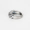 Bague 54.5 Bague jonc or blanc, diamants et saphir 58 Facettes 240817