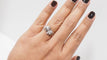 Bague 53 Bague Toi et Moi en or gris et diamants 58 Facettes 31194