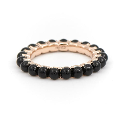 Bague 53 Ginette NY Bague Alliance Maria Or rose Onyx 58 Facettes 2246420CN