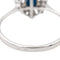 Bague 57 Bague Pompadour Or blanc Saphir, Diamant 58 Facettes 3754270CN