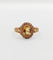 Bague 56 Bague marguerite antique citrine et perles en or rose 18k (circa 1900) 58 Facettes A01952