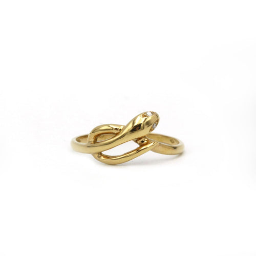 Bague 54 Bague Serpent - Or jaune & Diamants 58 Facettes 250289R
