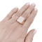 Bague 61 Bague chevalière or jaune, diamants. 58 Facettes 34448