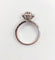 Bague marguerite vintage or blanc, 0,60 carat diamants serti illusion 58 Facettes A06236