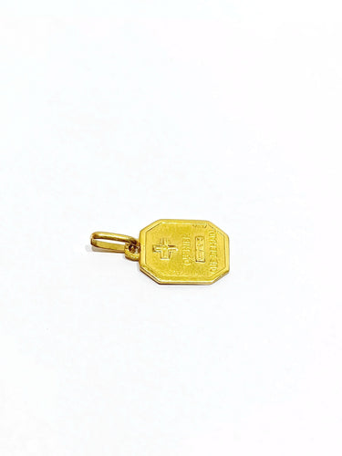 Pendentif AUGIS - Médaille d'amour en or 58 Facettes