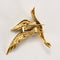Broche Elegante Broche "Colvert" en or jaune et or blanc, diamants, émeraudes et rubis 58 Facettes SNA1646