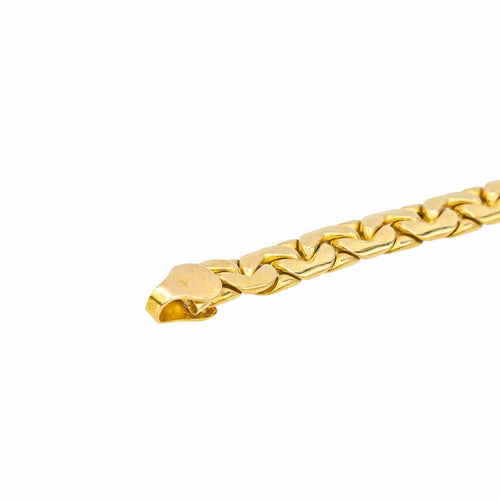 Collier Collier Maille haricot Or jaune Emeraude, Diamant 58 Facettes 4013232CN