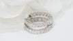Boucles d'oreilles Boucles d'oreilles créoles or blanc et diamants 58 Facettes F4883
