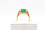 Bague Bague or jaune émeraude 58 Facettes 240204