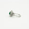 Bague 52 Bague en or gris avec émeraude et diamants 58 Facettes 23/354