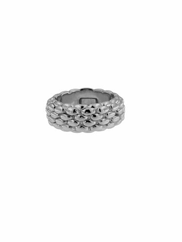 Bague 56 Bague Fope or blanc 58 Facettes