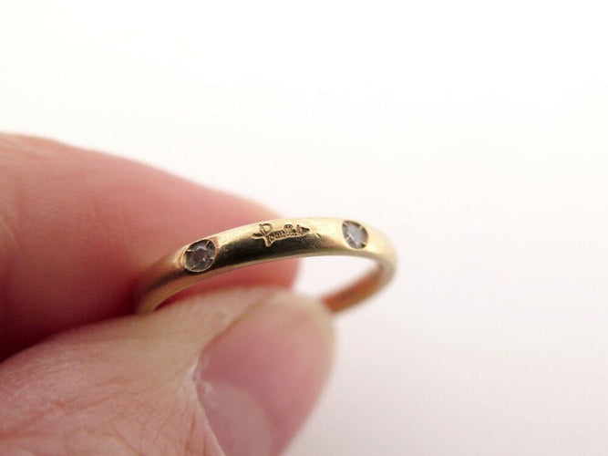 Bague 52 bague POMELLATO alliance lucciole a.a104/b7 en or jaune 18k 6 diamants t52 58 Facettes 266328